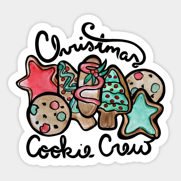 Christmas Cookie Crew Sticker by bubbsnugg